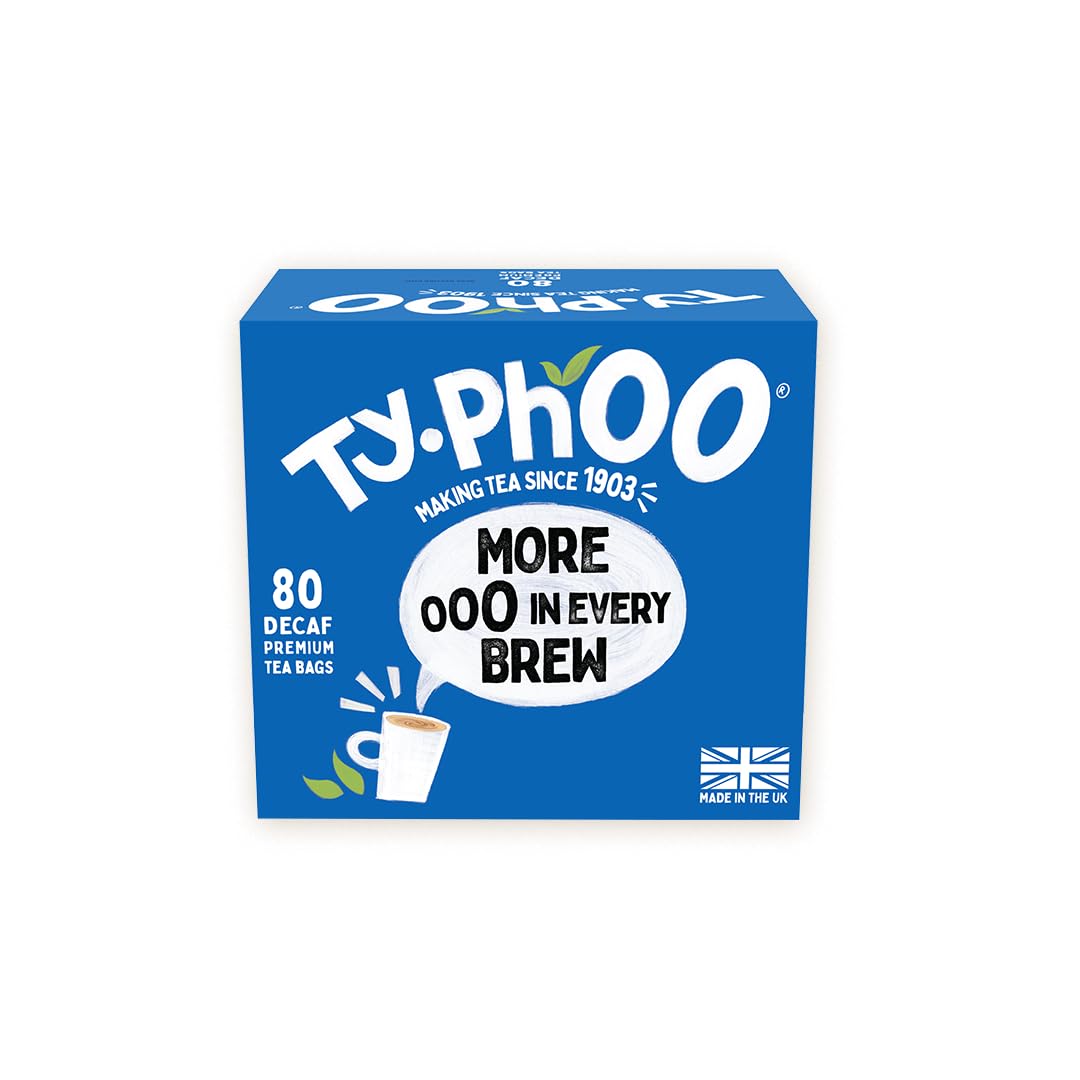 Amazon.com : Typhoo Decaf (More In Every Brew) 80 Premium Teabags